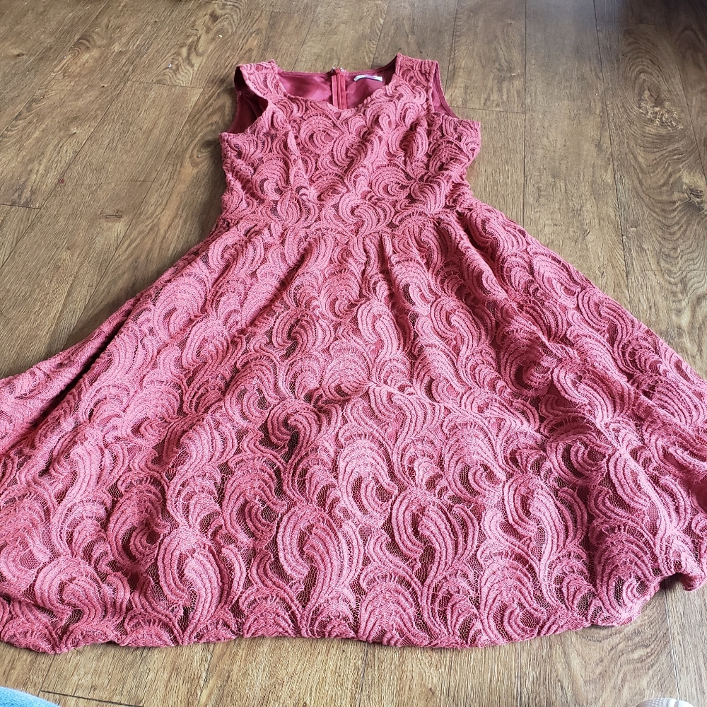 Floral texture dress